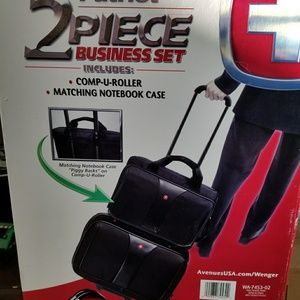 Lap top bag and roller bag luggage